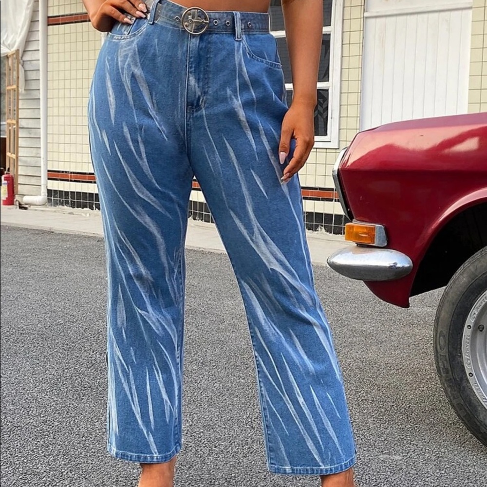 Striped denim